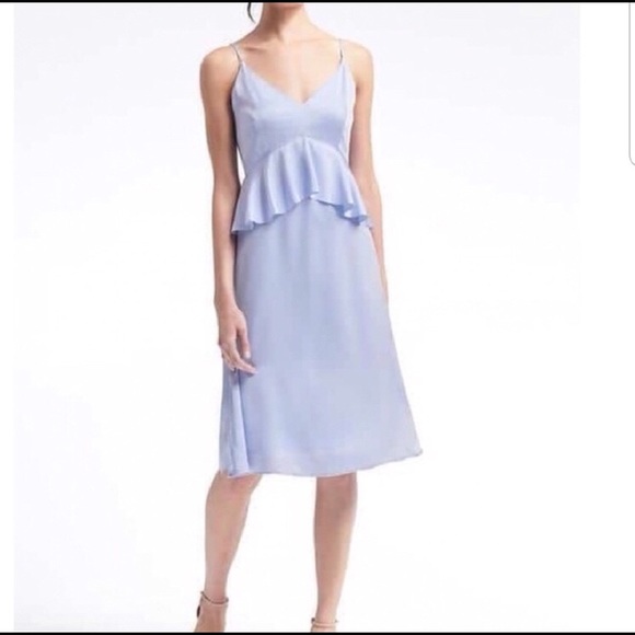 NWT Periwinkle Blue Peplum Dress - Picture 2 of 6